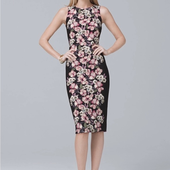 White House Black Market Dresses & Skirts - ⭐️NEW⭐️White House Black Market (WHBM) reversible floral-print sheath dress